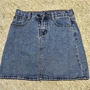 Blue jean skirt